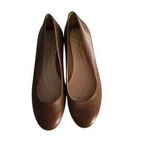 Walking Cradles Luggage‎ Brown Leather Flats Size 11